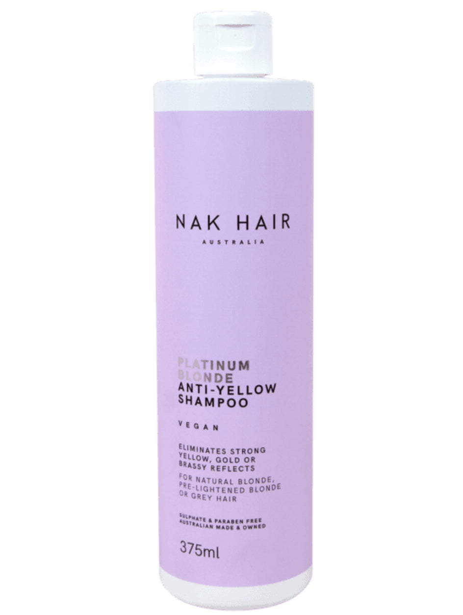 NAK HAIR PLATINUM BLONDE ANTI-YELLOW SHAMPOO 375ml
