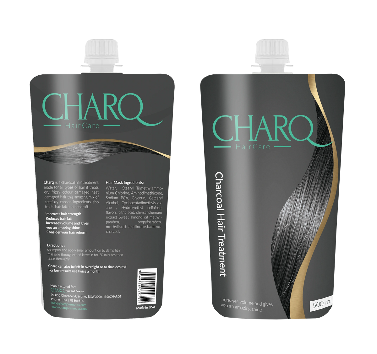 CHARQ HAIR CARE CHARCOAL TREATMENT 500ml