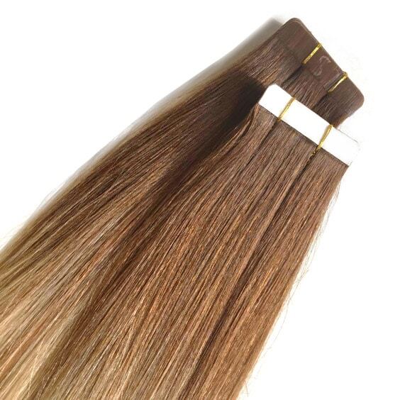 Seamless1 Coffee n Cream Ultimate Balayage Tape Hair Extensions 21" 20pcs